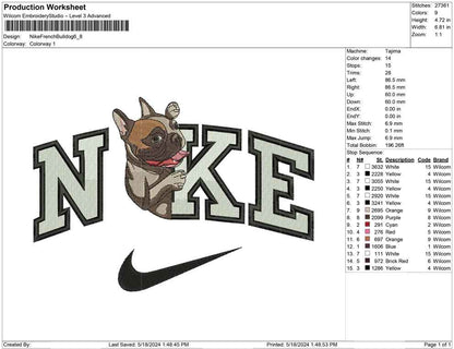 Nike French Bulldog