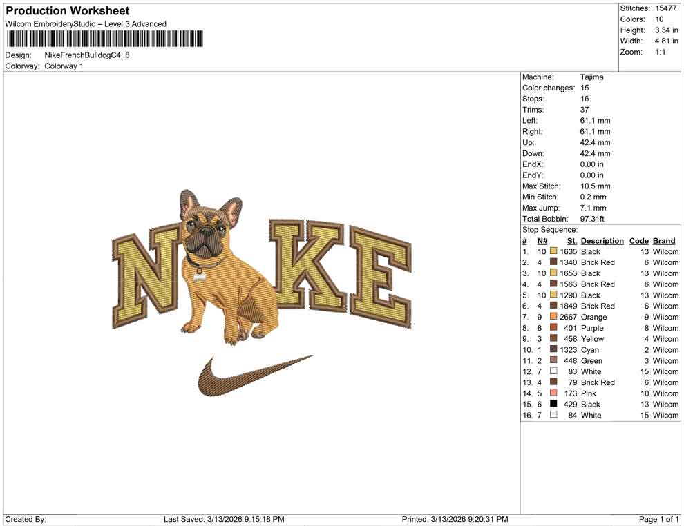Nike French Bulldog C