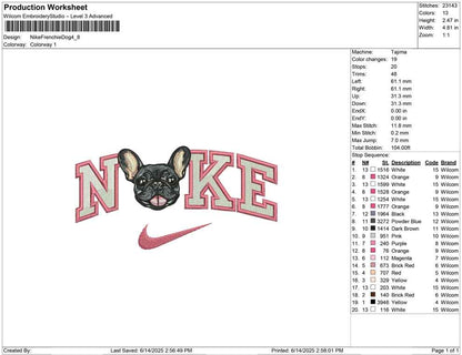 Nike Frenchie Dog