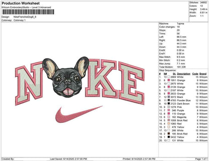 Nike Frenchie Dog