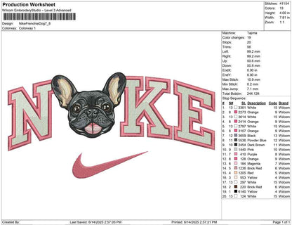 Nike Frenchie Dog