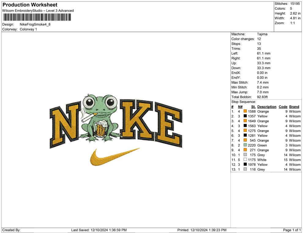 Nike Frog Smoke