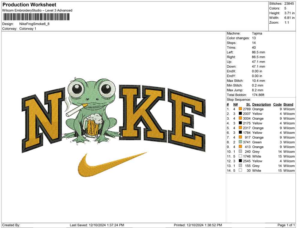 Nike Frog Smoke