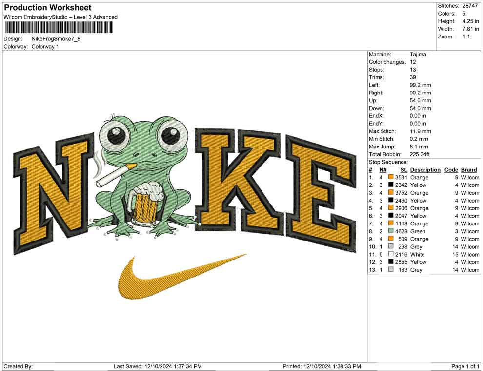 Nike Frog Smoke