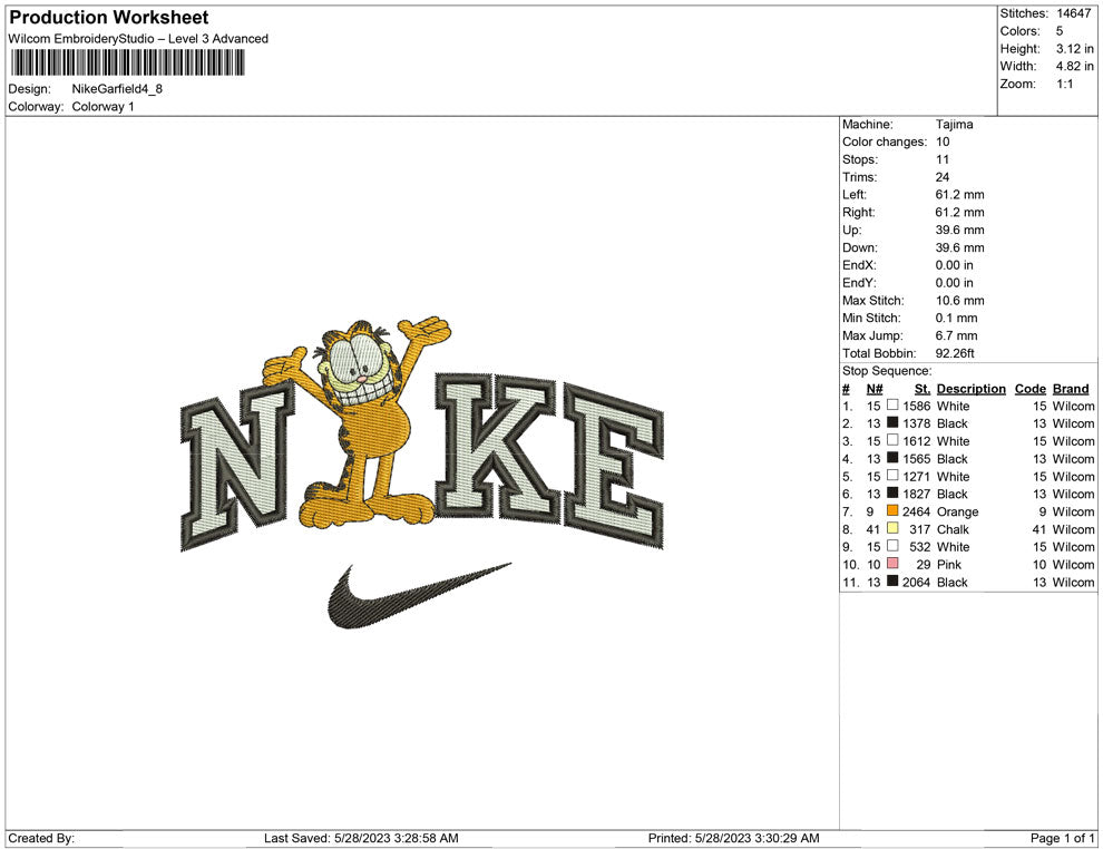 Nike Garfield