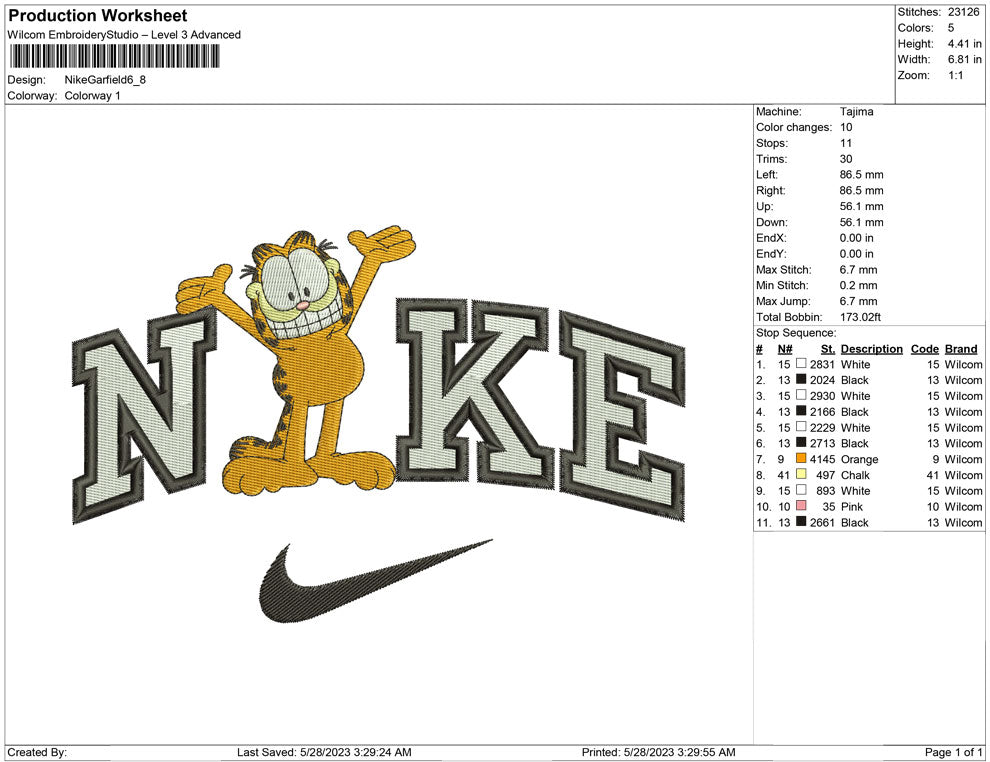 Nike Garfield