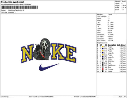 Nike Ghost Face Knife