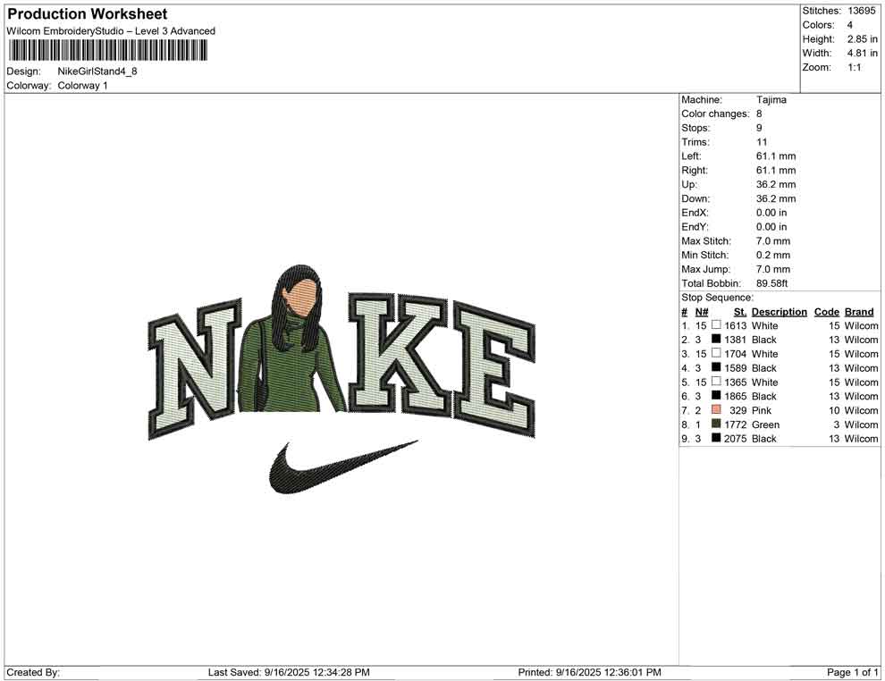 Nike Girl Stand