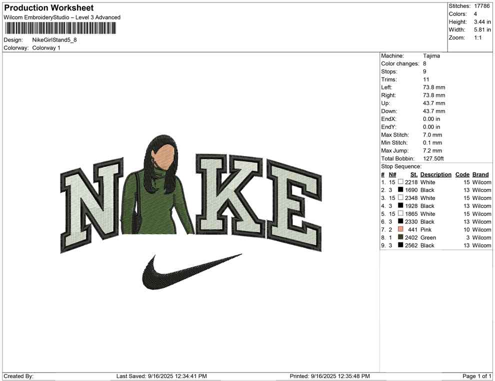 Nike Girl Stand