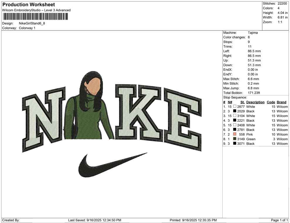 Nike Girl Stand