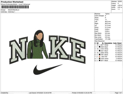 Nike Girl Stand