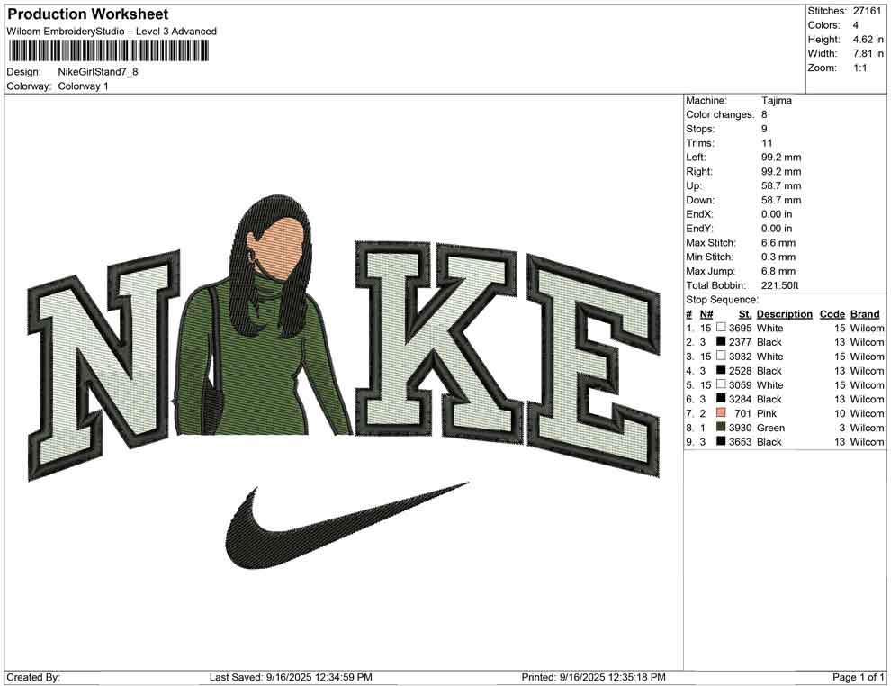 Nike Girl Stand
