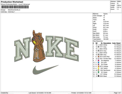 Nike Glove Hand