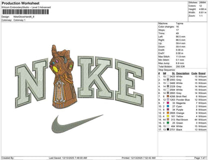 Nike Glove Hand