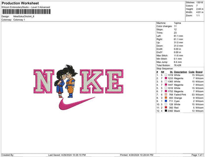 Nike Goku Chichi