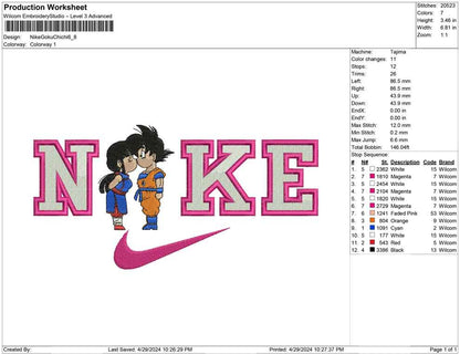 Nike Goku Chichi