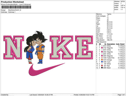 Nike Goku Chichi