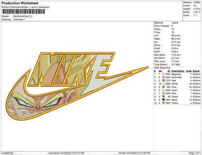 Nike Goku Face