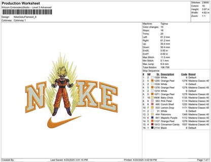 Nike Goku Flames