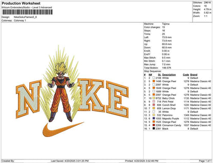 Nike Goku Flames