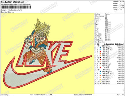 Nike Goku Kameha