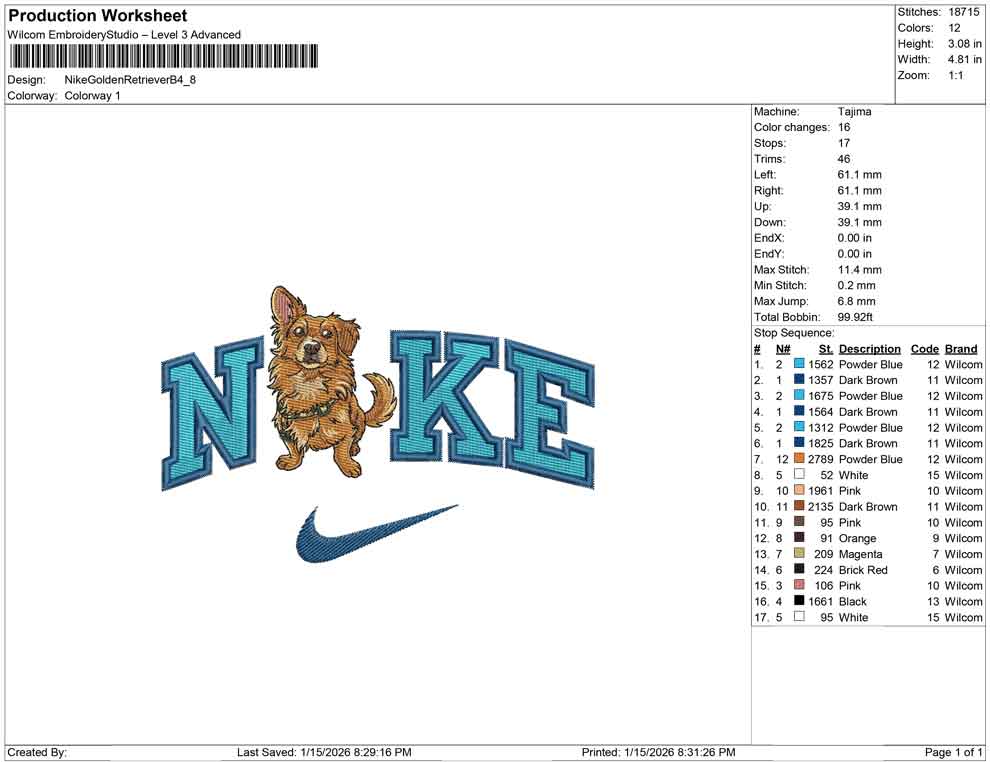 Nike Golden Retriever B