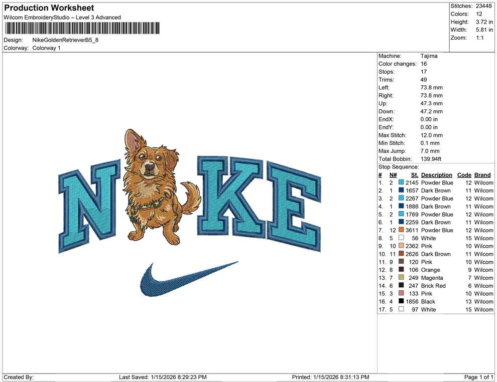 Nike Golden Retriever B