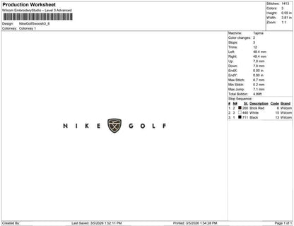 Nike Golf Swoosh