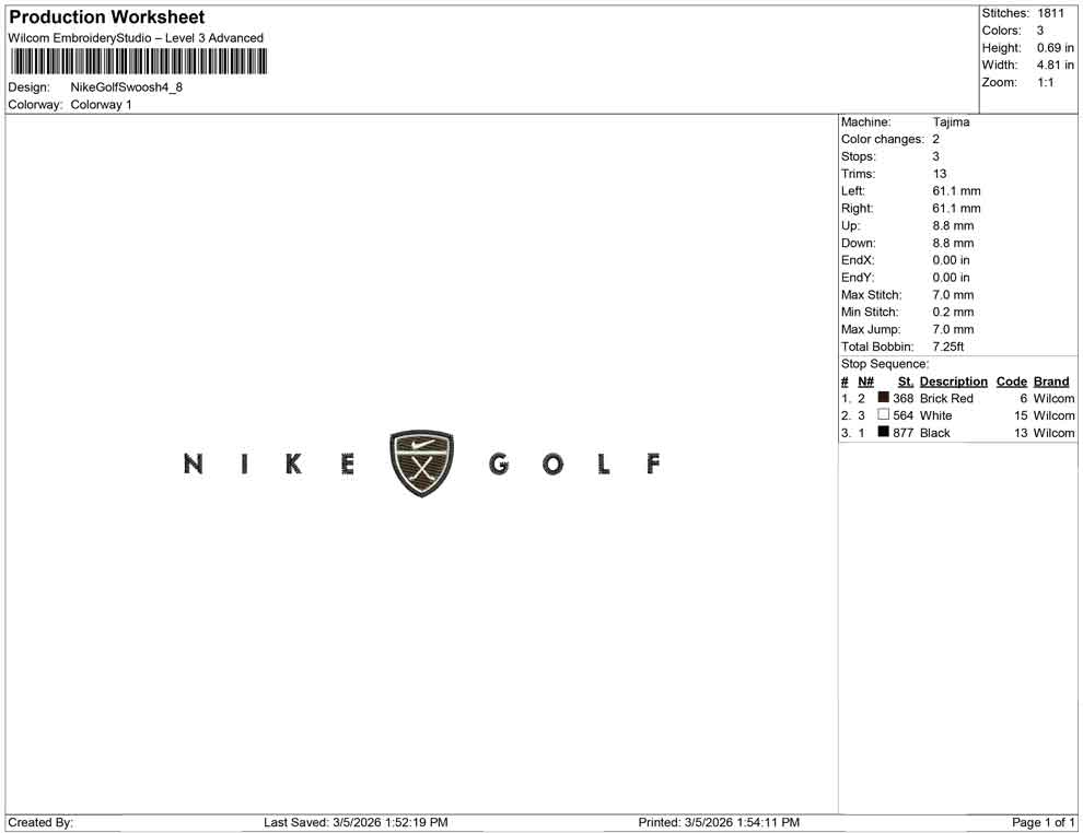 Nike Golf Swoosh