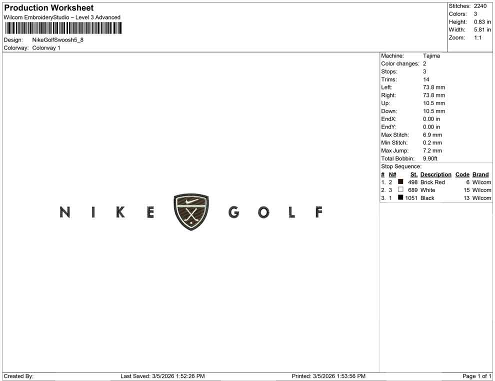 Nike Golf Swoosh