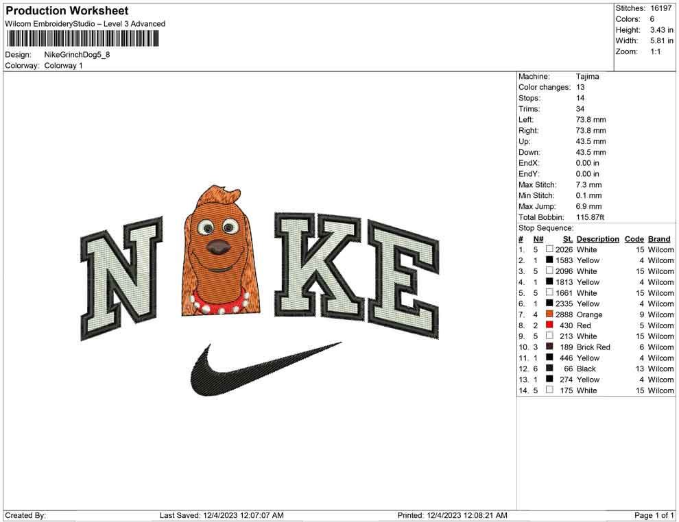 Nike Grinch Dog