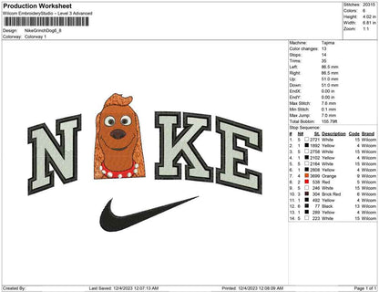 Nike Grinch Dog