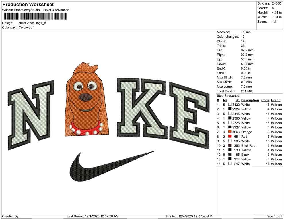 Nike Grinch Dog