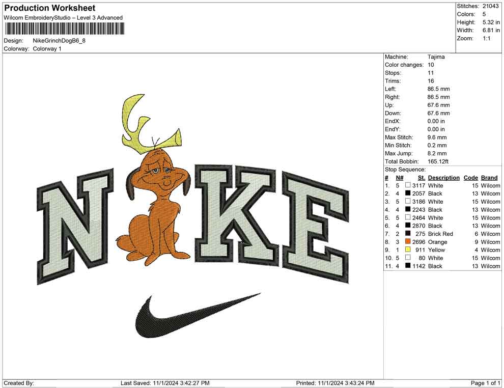 Nike Grinch Dog B