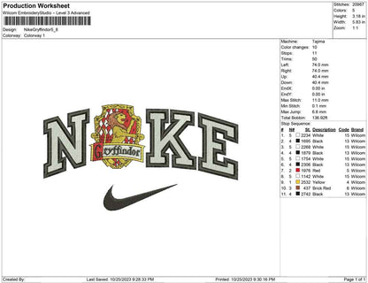 Nike gryffindor
