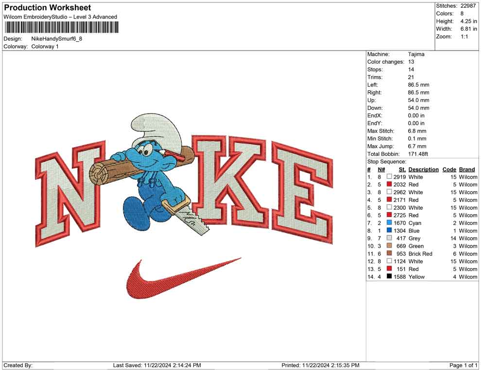 Nike Handy Smurf