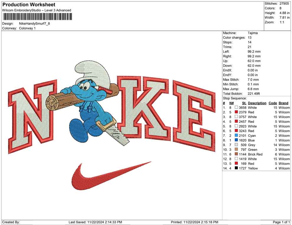 Nike Handy Smurf