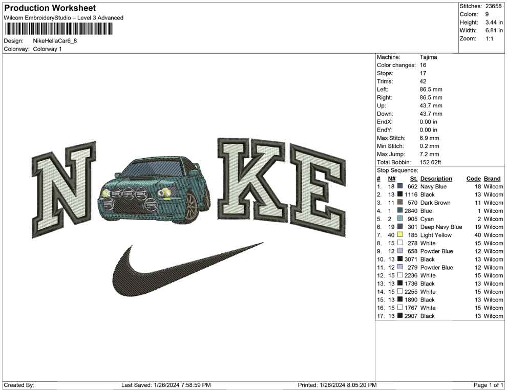 Nike hella Car