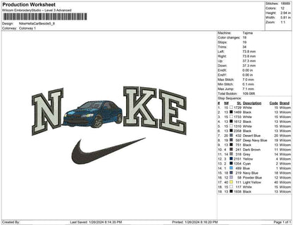 Nike hella Car Beside