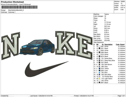 Nike hella Car Beside