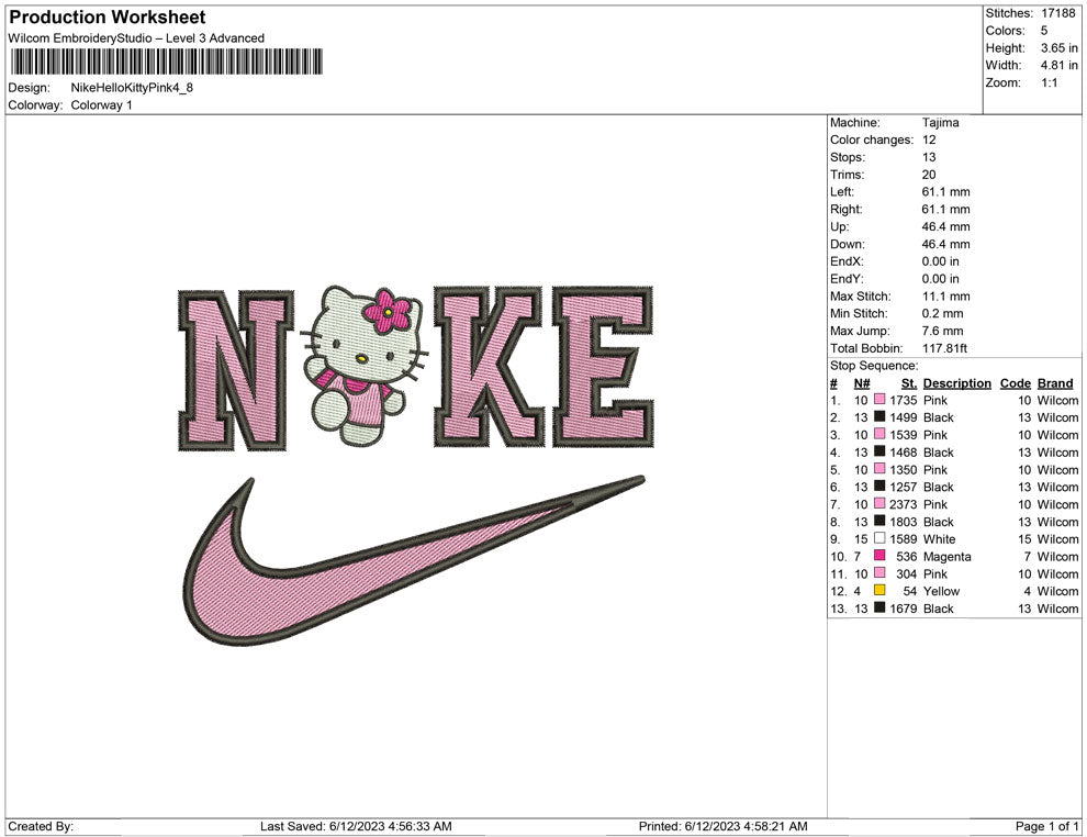 Nike Hello kitty Pink