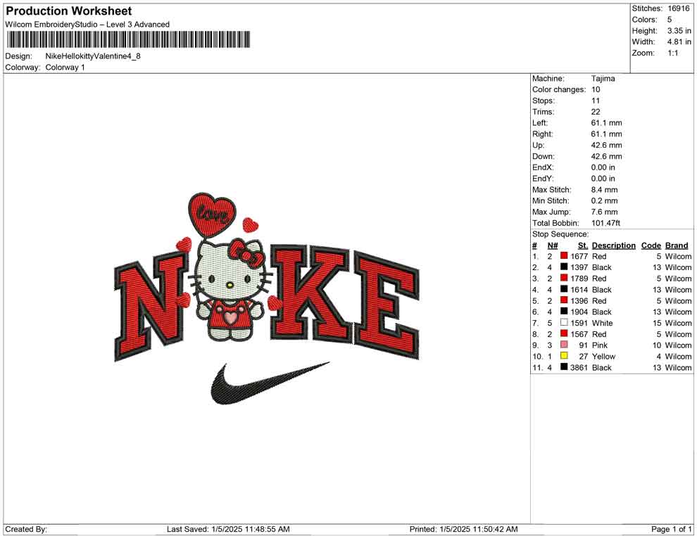 Nike Hellokitty Valentine