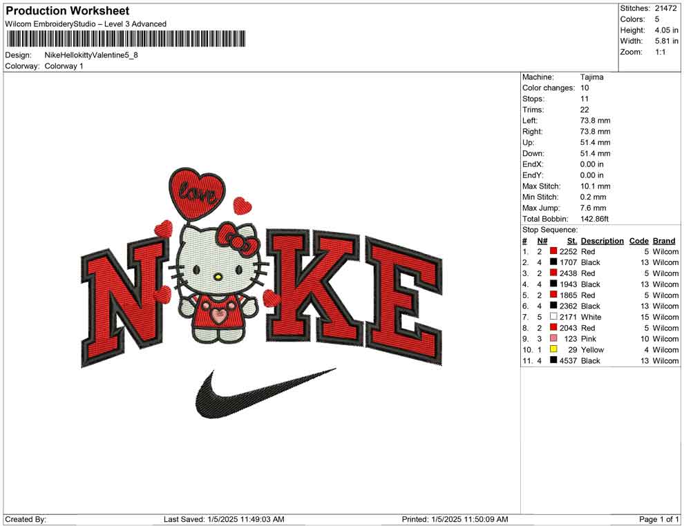 Nike Hellokitty Valentine