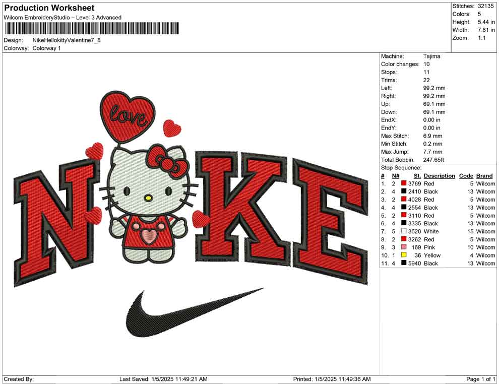 Nike Hellokitty Valentine