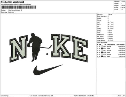 Nike Hockey Silhouette