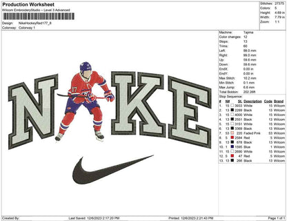 Nike Hockey Red 17