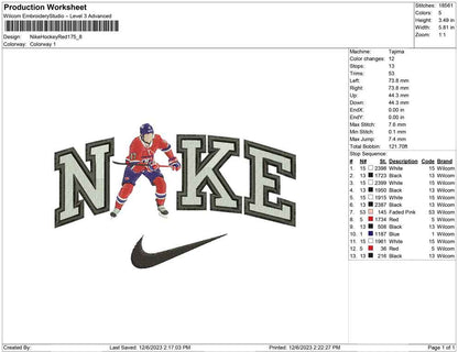 Nike Hockey Red 17