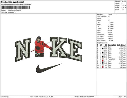 Nike Hockey Red
