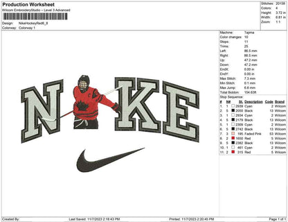 Nike Hockey Red