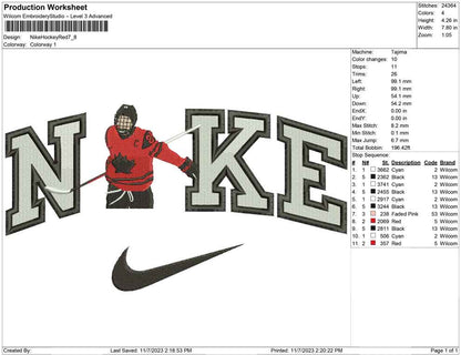 Nike Hockey Red